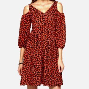 Disney Women Heart Dress Alice Through the Looking Glass Large Red Black